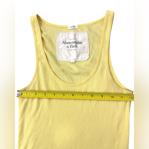 Abercrombie & Fitch Y2K Ribbed Long Line Stretchy Tank Top Layering Preppy - Picture 6 of 8